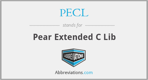 PECL - Pear Extended C Lib