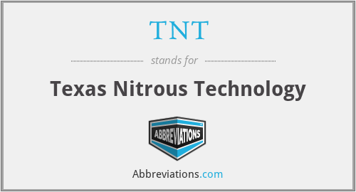 TNT - Texas Nitrous Technology