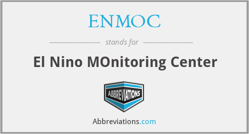 ENMOC - El Nino MOnitoring Center