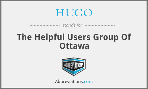 HUGO - The Helpful Users Group Of Ottawa