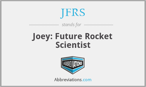 JFRS - Joey: Future Rocket Scientist
