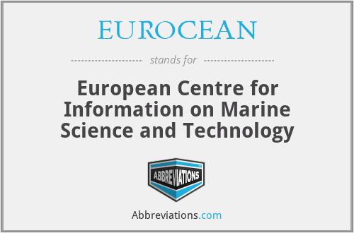 EUROCEAN - European Centre for Information on Marine Science and Technology