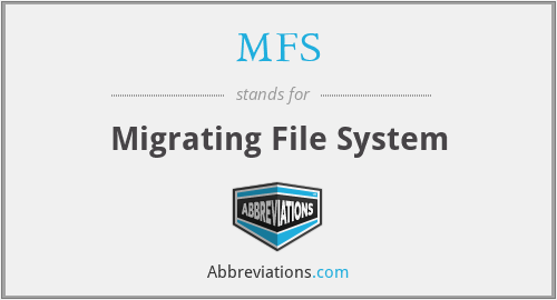 MFS - Migrating File System