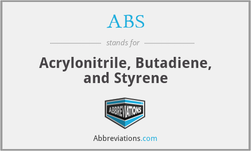 ABS - Acrylonitrile, Butadiene, and Styrene