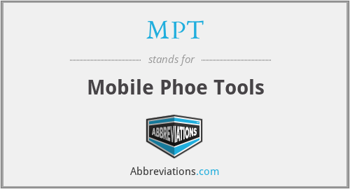 MPT - Mobile Phoe Tools