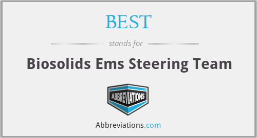 BEST - Biosolids Ems Steering Team