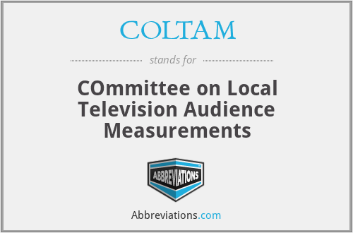 COLTAM - COmmittee on Local Television Audience Measurements