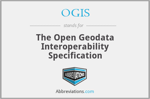 OGIS - The Open Geodata Interoperability Specification