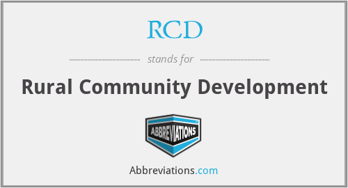 RCD - Rural Community Development