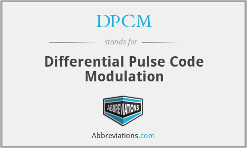 DPCM - Differential Pulse Code Modulation