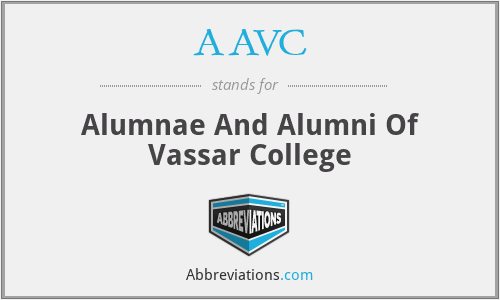 AAVC - Alumnae And Alumni Of Vassar College