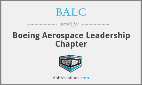 BALC - Boeing Aerospace Leadership Chapter