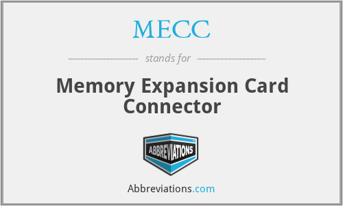 MECC - Memory Expansion Card Connector