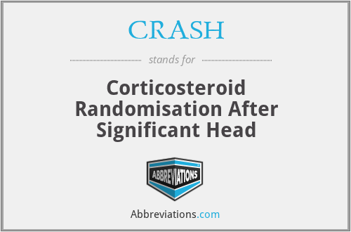 CRASH - Corticosteroid Randomisation After Significant Head