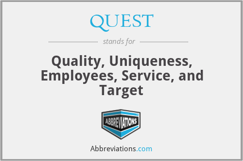 QUEST - Quality, Uniqueness, Employees, Service, and Target