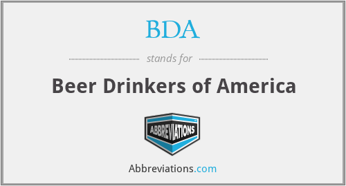 BDA - Beer Drinkers of America