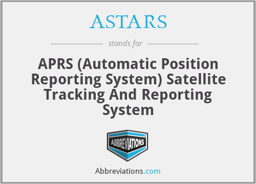 ASTARS - APRS (Automatic Position Reporting System) Satellite Tracking And Reporting System
