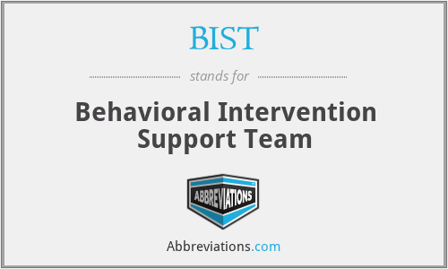 BIST - Behavioral Intervention Support Team