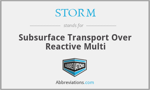 STORM - Subsurface Transport Over Reactive Multi