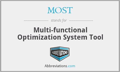 MOST - Multi-functional Optimization System Tool