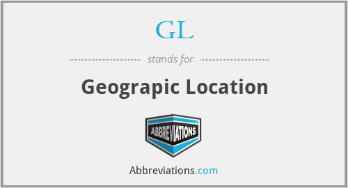GL - Geograpic Location