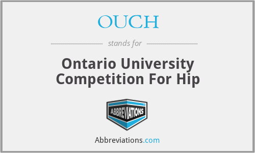 OUCH - Ontario University Competition For Hip