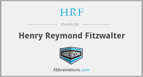 HRF - Henry Reymond Fitzwalter