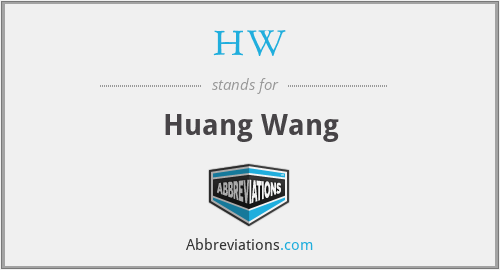 HW - Huang Wang
