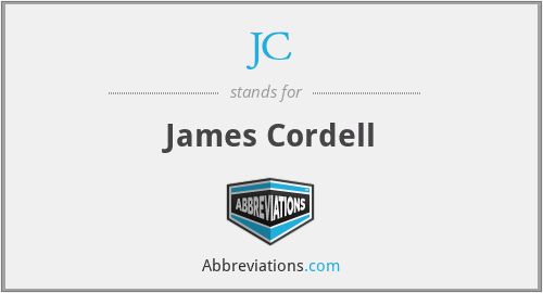 JC - James Cordell