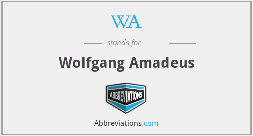 WA - Wolfgang Amadeus