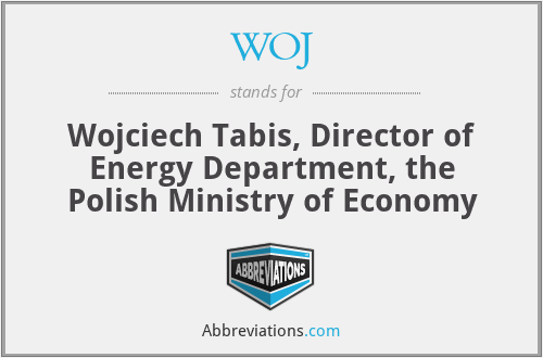 WOJ - Wojciech Tabis, Director of Energy Department, the Polish Ministry of Economy