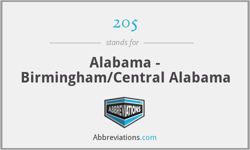 205 - Alabama - Birmingham/Central Alabama