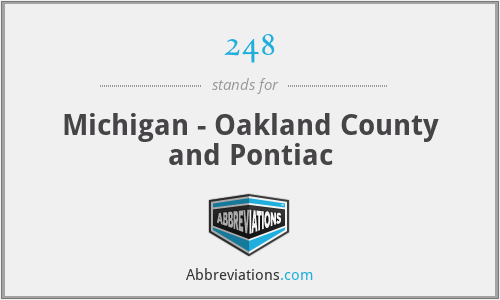 248 - Michigan - Oakland County and Pontiac