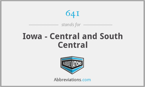 641 - Iowa - Central and South Central