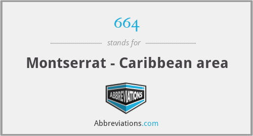 664 - Montserrat - Caribbean area
