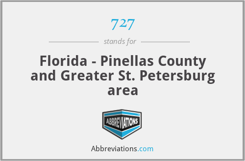 727 - Florida - Pinellas County and Greater St. Petersburg area