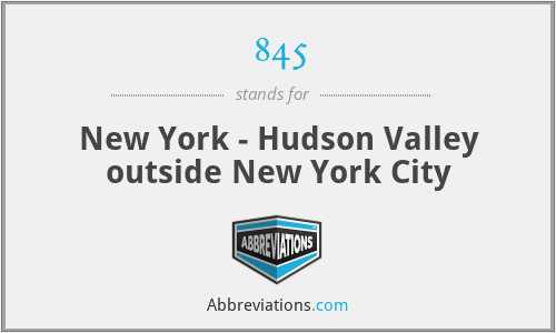 845 - New York - Hudson Valley outside New York City
