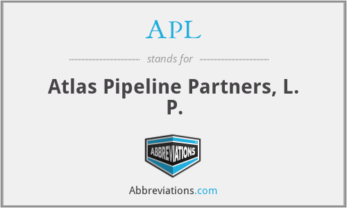 APL - Atlas Pipeline Partners, L. P.