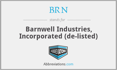 BRN - Barnwell Industries, Incorporated (de-listed)