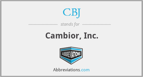 CBJ - Cambior, Inc.
