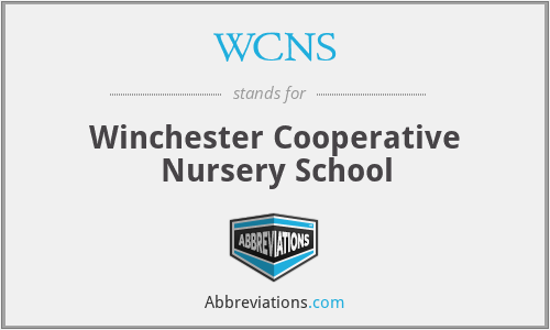 WCNS - Winchester Cooperative Nursery School