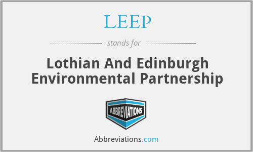 LEEP - Lothian And Edinburgh Environmental Partnership