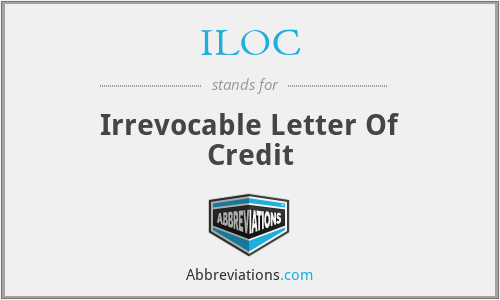 ILOC - Irrevocable Letter Of Credit