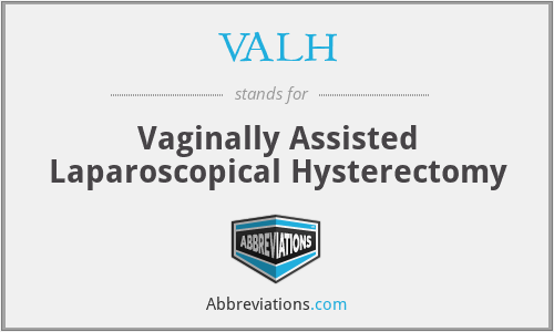 VALH - Vaginally Assisted Laparoscopical Hysterectomy
