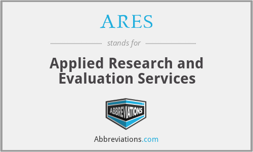 ARES - Applied Research and Evaluation Services