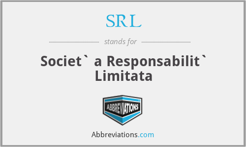 SRL - Societ` a Responsabilit` Limitata
