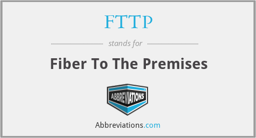 FTTP - Fiber To The Premises