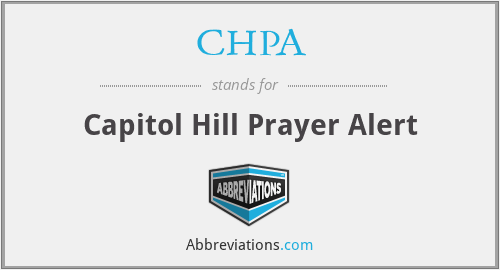 CHPA - Capitol Hill Prayer Alert
