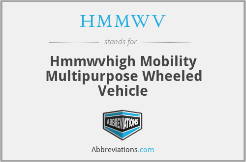 HMMWV - Hmmwvhigh Mobility Multipurpose Wheeled Vehicle