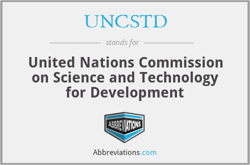UNCSTD - United Nations Commission on Science and Technology for Development